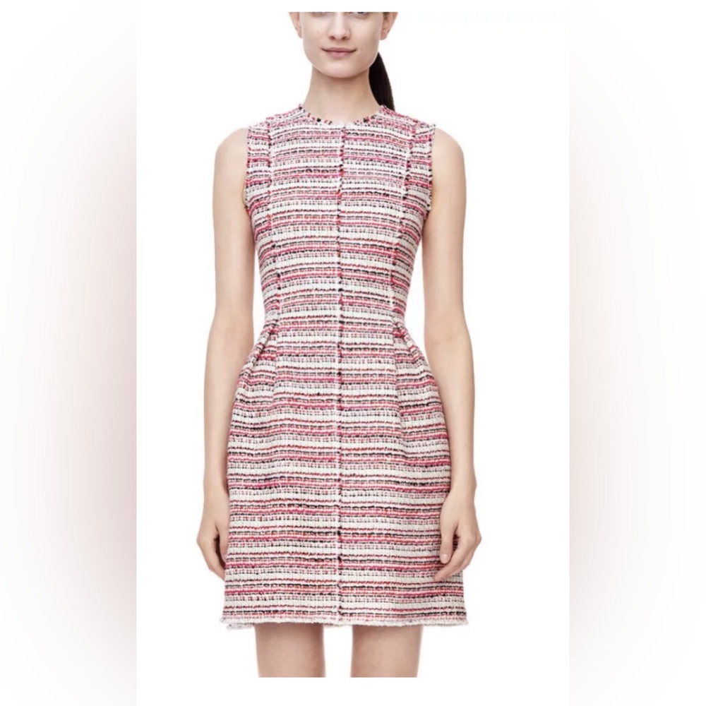 Rebecca Taylor Optic Tweed Sleeveless Fit and Flare Dress Size 2